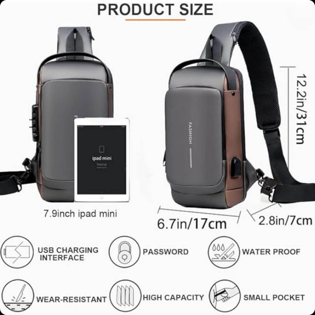 Mochila Premium - Morral Antirrobo con Clave