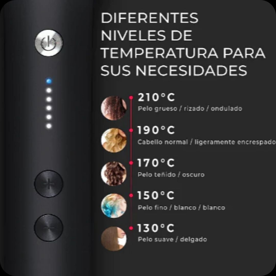 GlamourWave™ - Cepillo Alisador 2 en 1