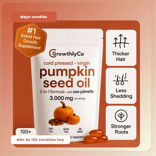 Pumpkin - Cabello más fuerte, grueso y sin caída en 12 semanas