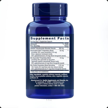 Life Extension NAD+ Regenerador Celular y Resveratrol Elite