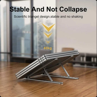 SOPORTE PORTÁTIL DE ALUMINIO PARA COMPUTADORA PORTÁTIL