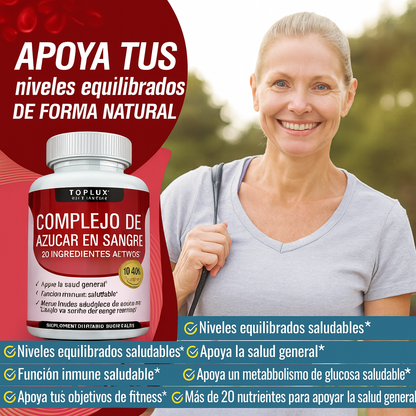 BLOOD SUGAR SUPLEMENTO - REGULA TUS NIVELES DE AZUCAR Y MEJORA TU ENERGÍA